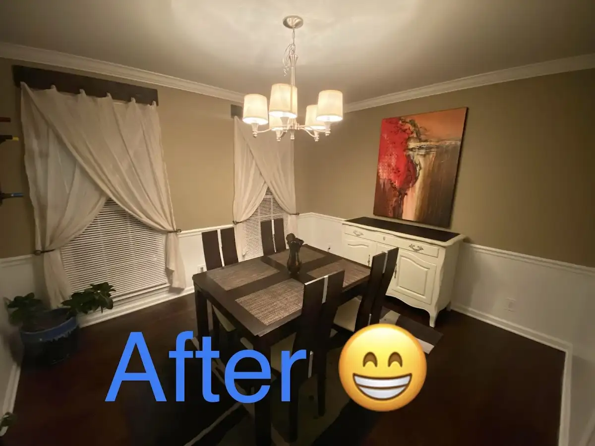 Professional dining room restoration after water damage in Jackson